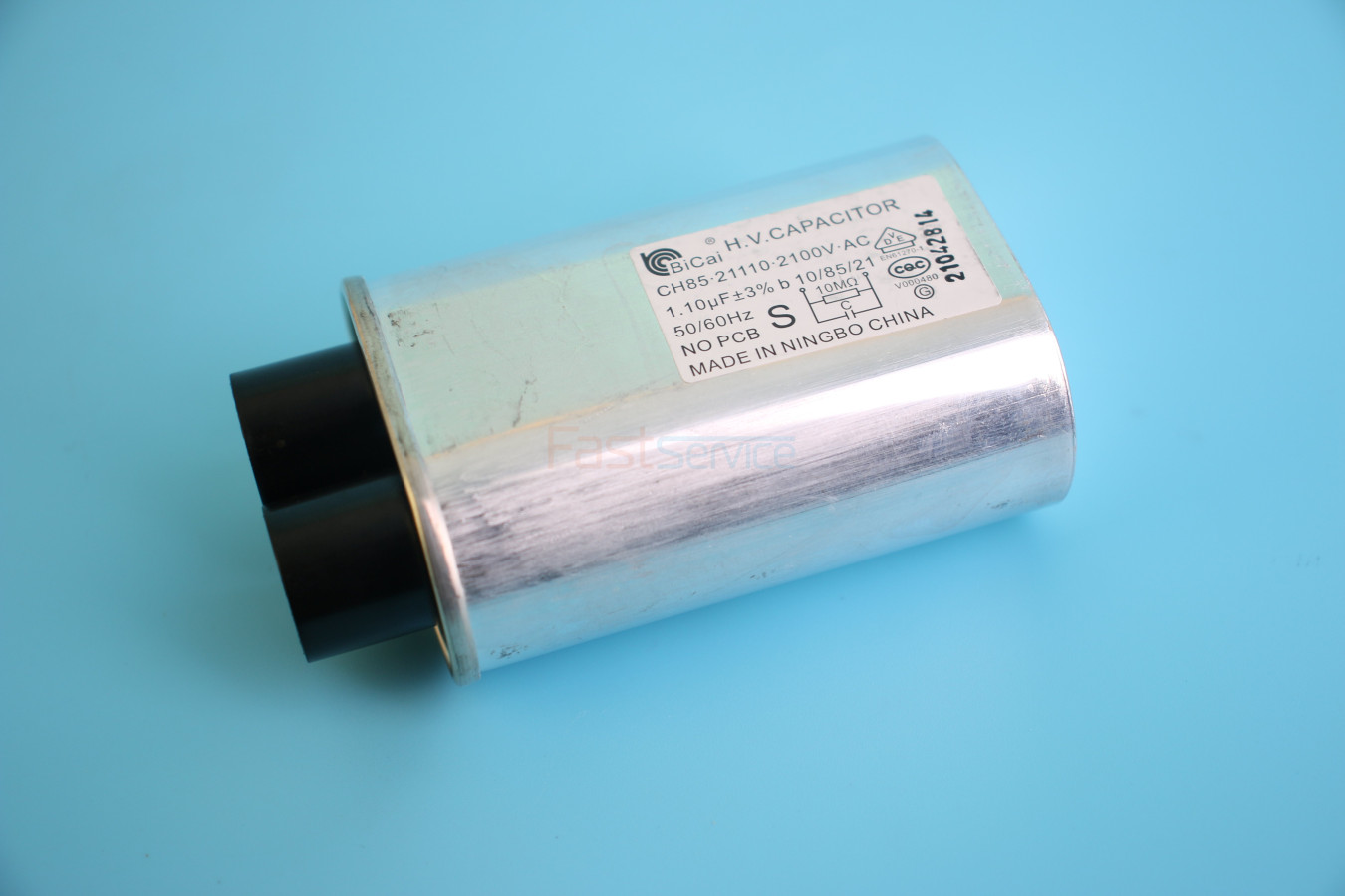 Конденсатор высоковольтный 1.1µFx2100V контакты 2x2xRAST6.3