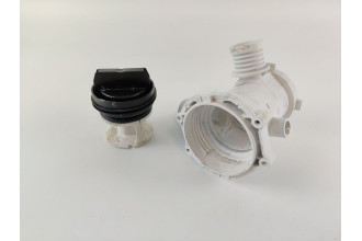 C00507308 Сливной фильтр в сборе с пробкой СМА Indesit Ariston б/у