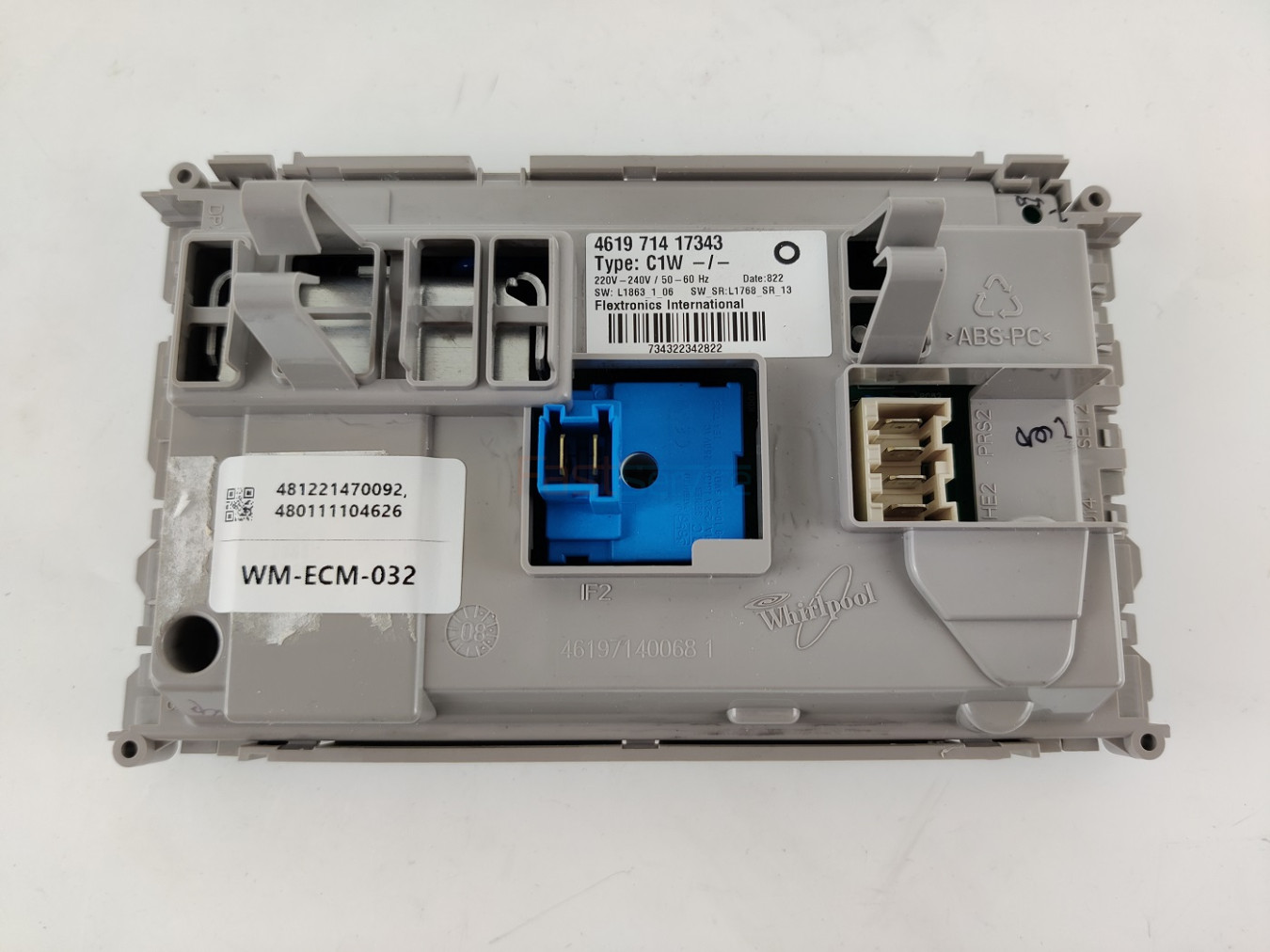 481221470092, 480111104626 Модуль управления DOMINO СМА WHIRLPOOL