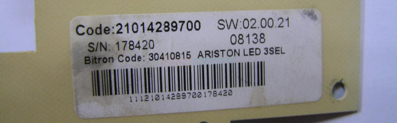 C00259416 Модуль индикации Ariston Indesit C00277182 б/у 1