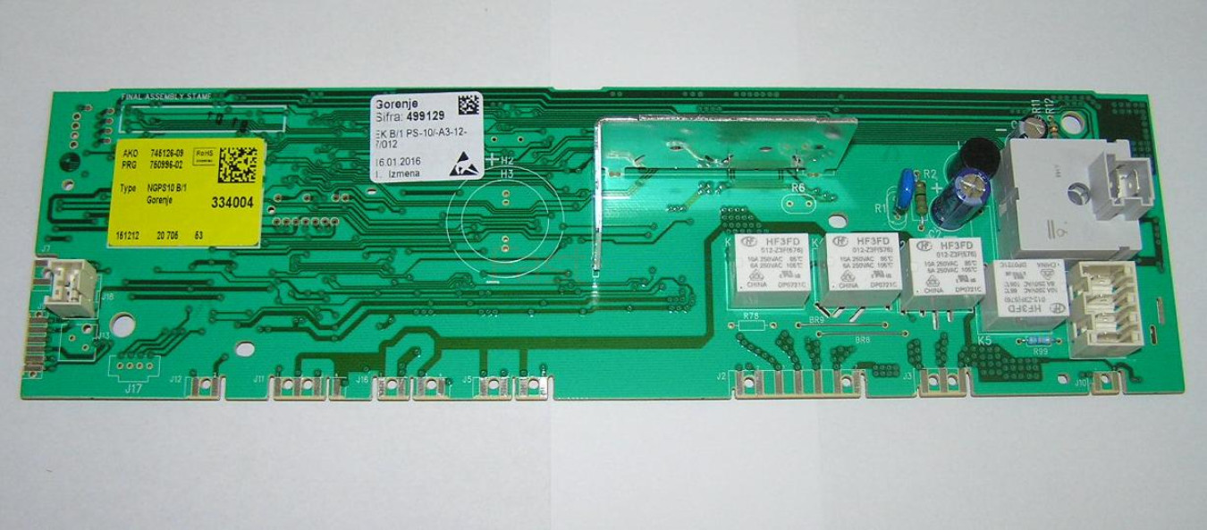 499129 Модуль управления Gorenje 353292 1