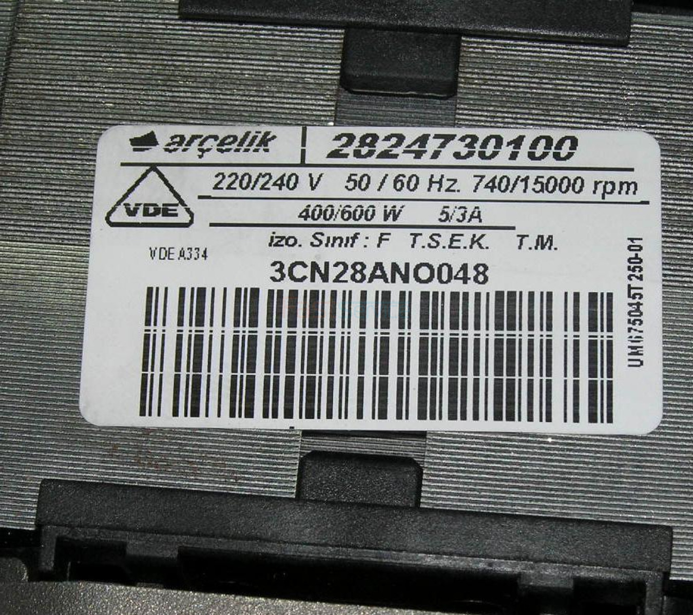 2824730100 BEKO мотор 2