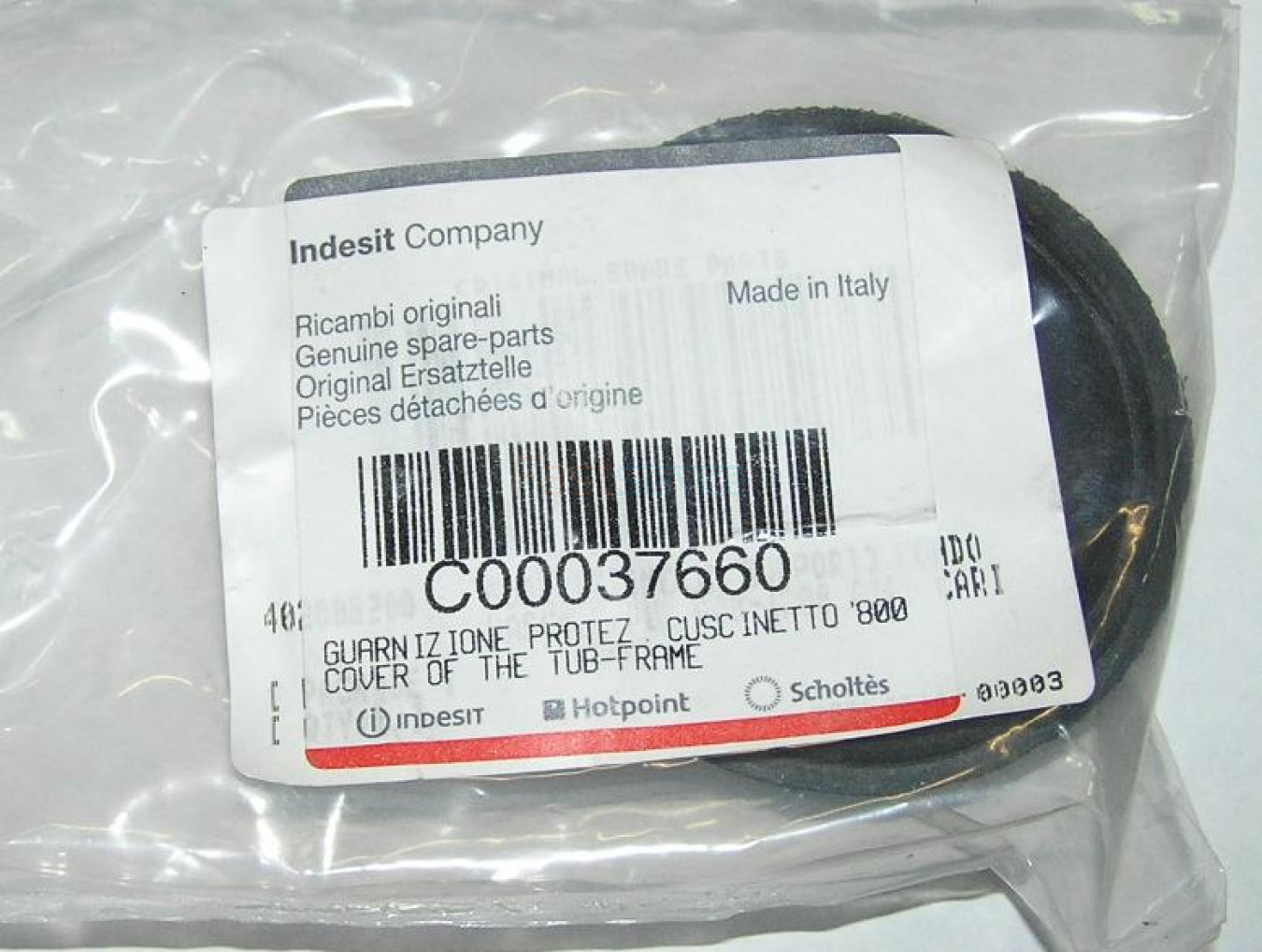 C00037660 Уплотнительное кольцо под 6204 подшипник Ariston Indesit 402008200 1