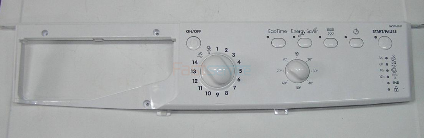 Фасад модуля индикации Ariston Indesit серии IWSB