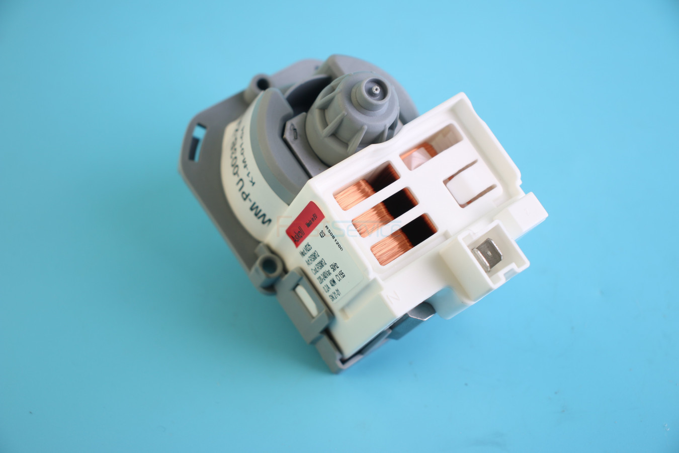 Насос Askoll M325 RS0812 крепление 3 защелки разъем сзади СМА Zanussi Electrolux 1