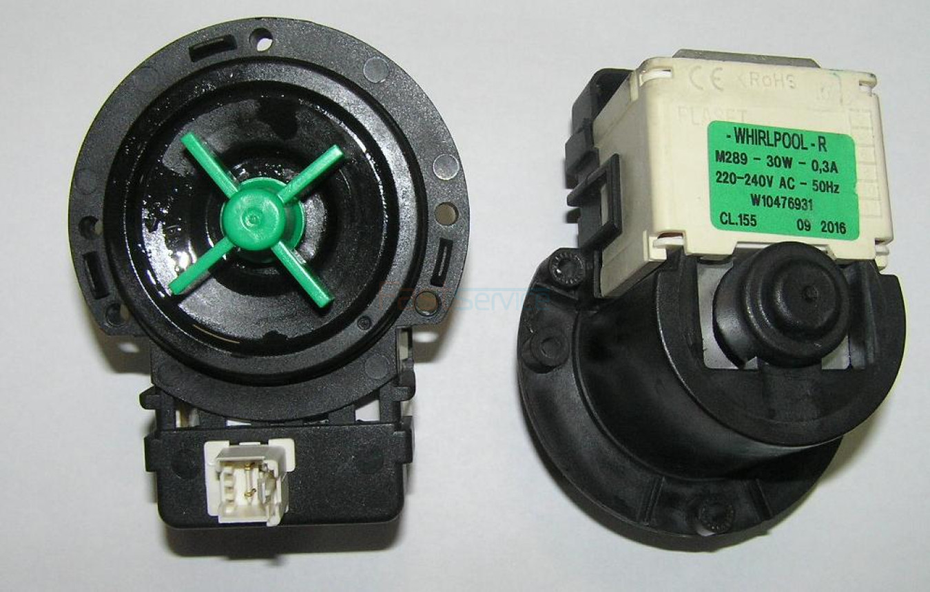 480111100786 Насос PLASET Whirlpool W10476931 30W