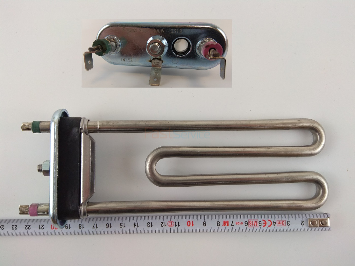 Тэн Kawai L=19см, W=1800Вт с отверстием / без бортика