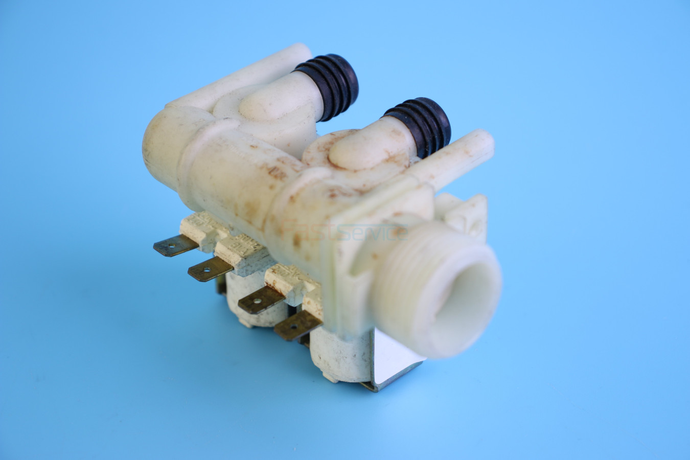 066518 Клапан Indesit Ariston сдвоенный контакты раздельные б/у 1